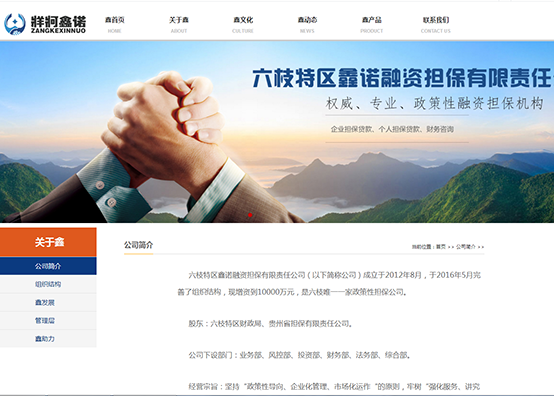 鑫諾融資擔(dān)保公司(六枝財(cái)政局)